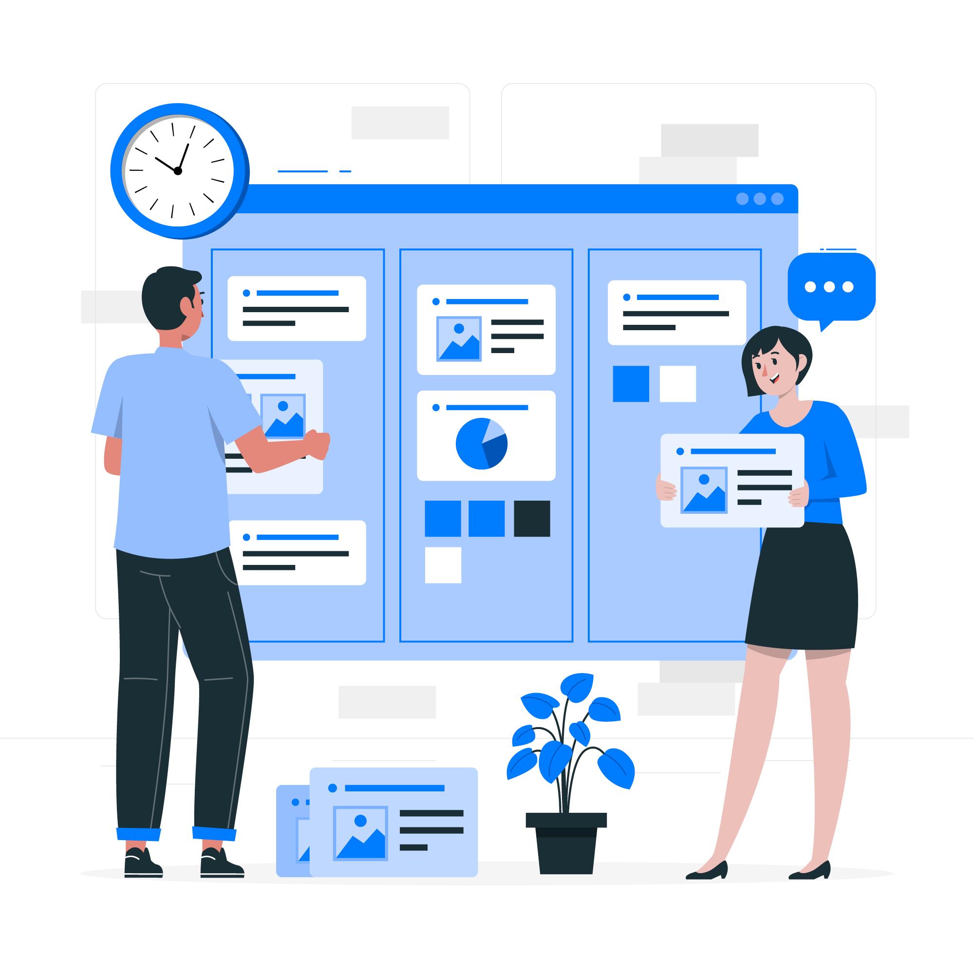 Staff dashboard interface